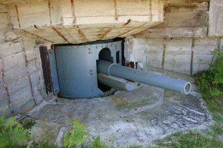 105 mm K 331 (f) im Jgerstand von La Carriere